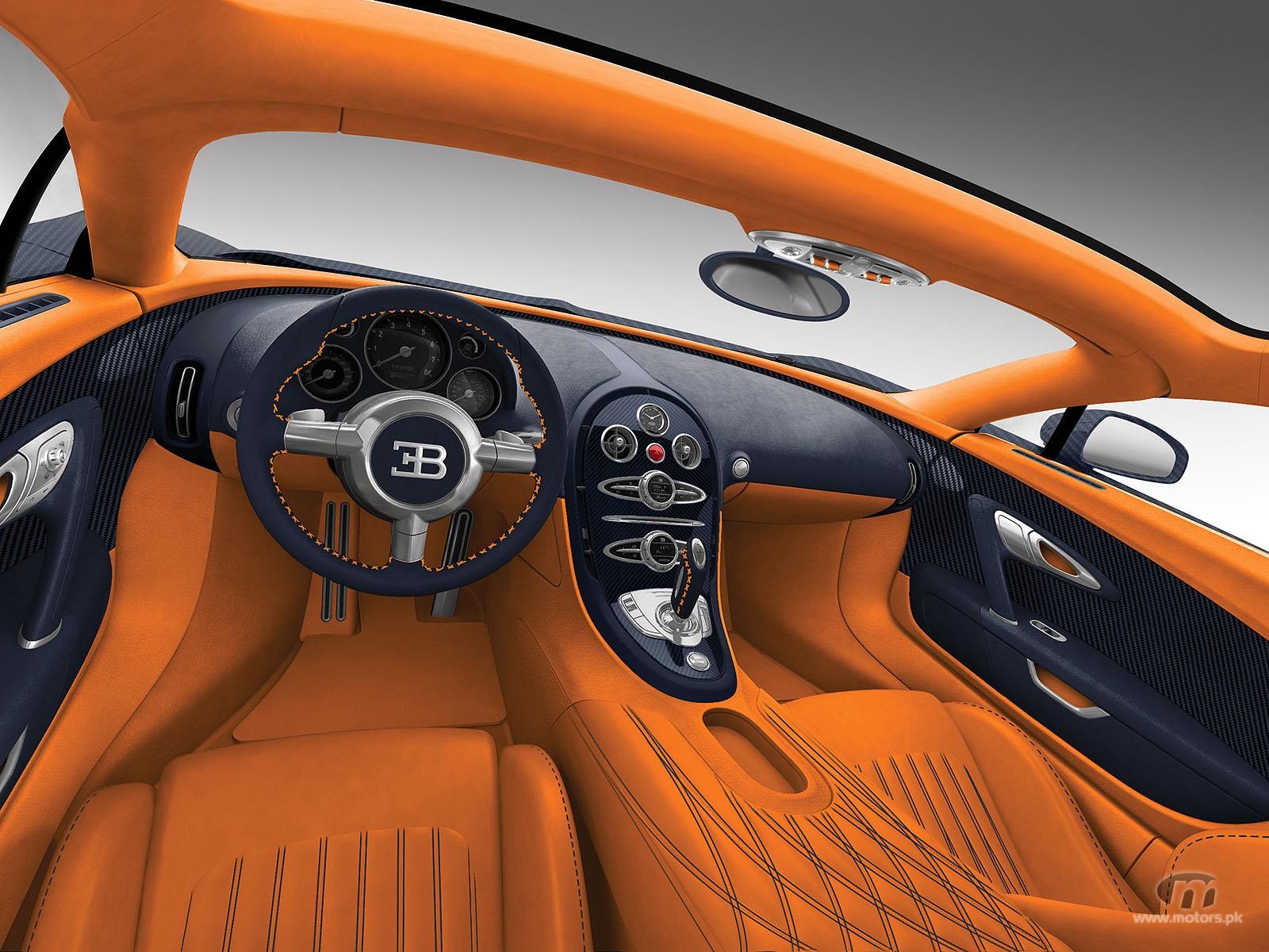 bugatti veyron grand sports 2012 orange interior